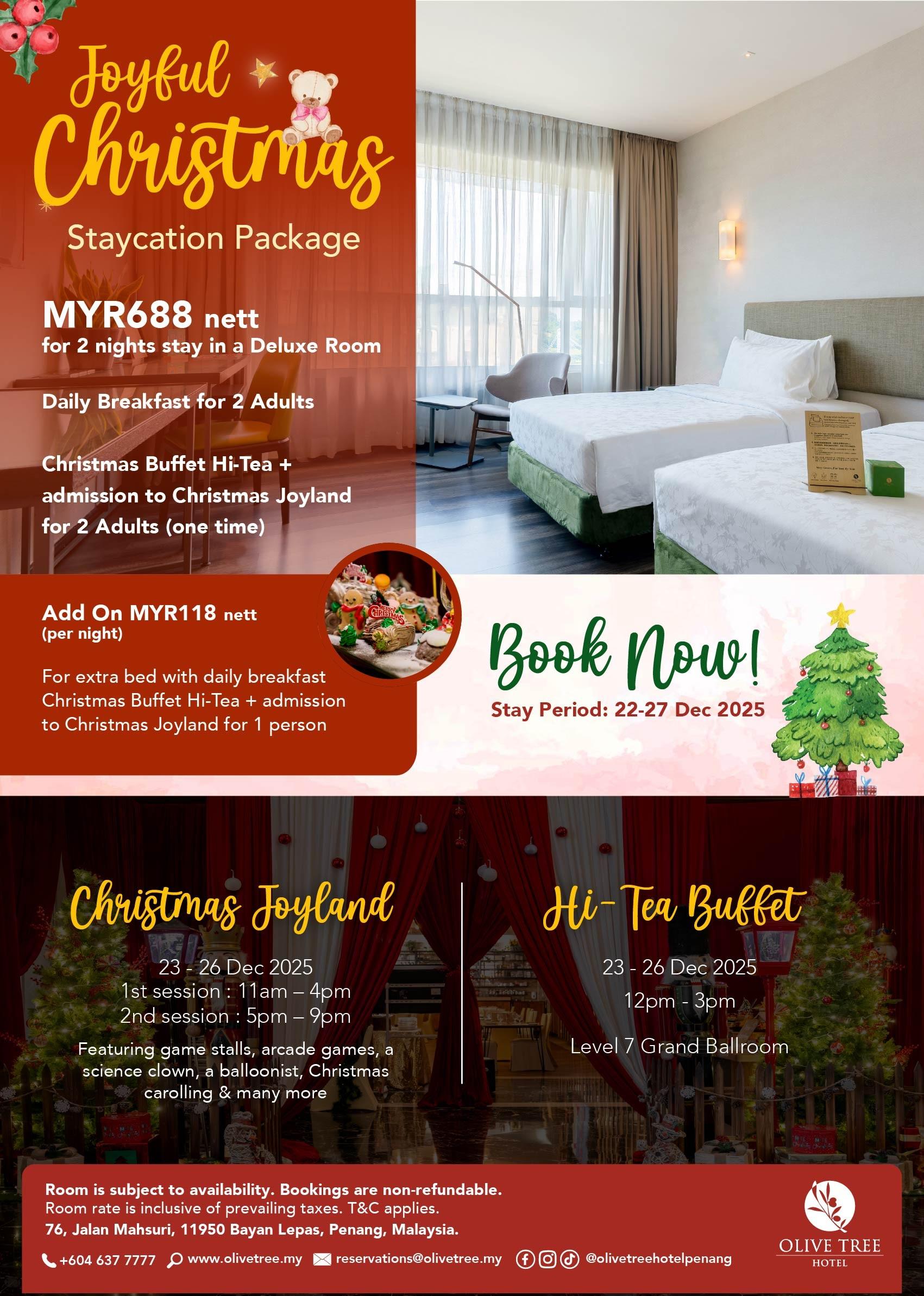 Joyful Christmas Staycation Package